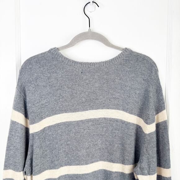 American Eagle AE Wool Blend Crewneck Striped Knit Sweater Men’s Athletic Fit XL - Picture 11 of 12